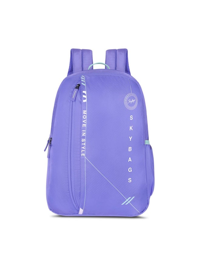 سكاي باجز Skybags Unisex Brat 20L Premium Polyester Adjustable Straps 4 Compartment Backpack (E) Lavender - Image 1